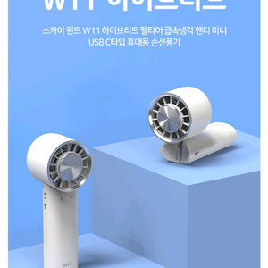 (새상품)스카이 SKY윈드 W11 휴대용 냉각얼음선풍기
