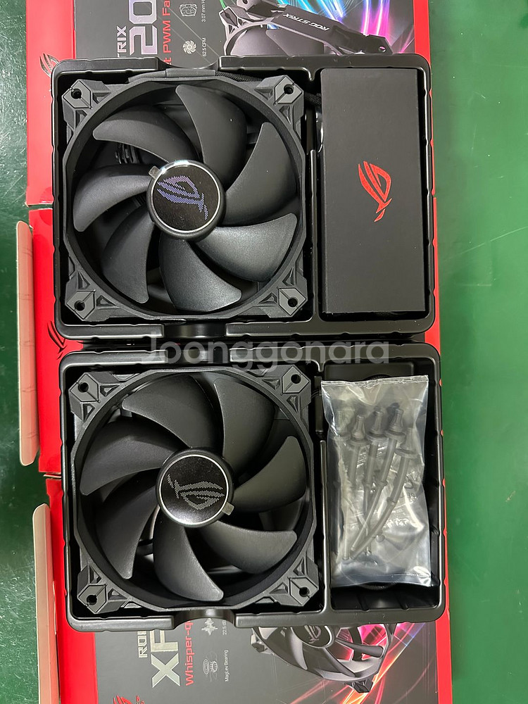 ASUS 로그 스티릭스 120mm 팬 3개--0