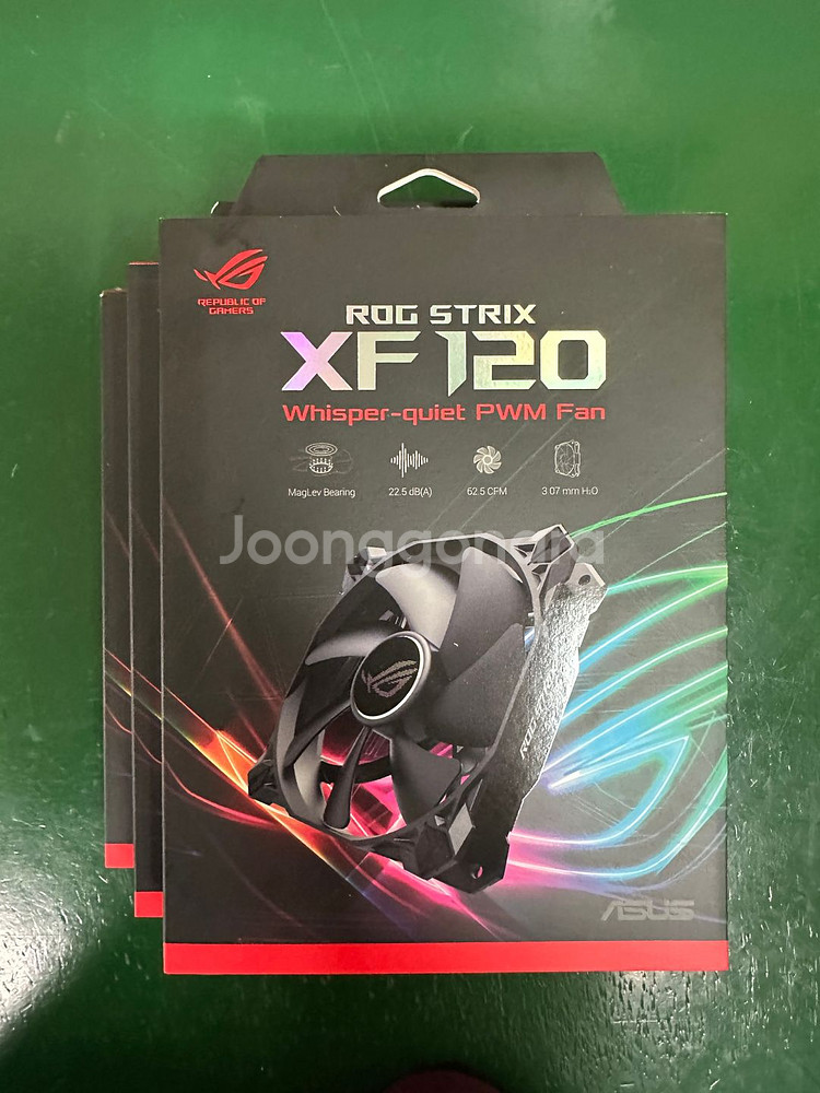 ASUS 로그 스티릭스 120mm 팬 3개--1