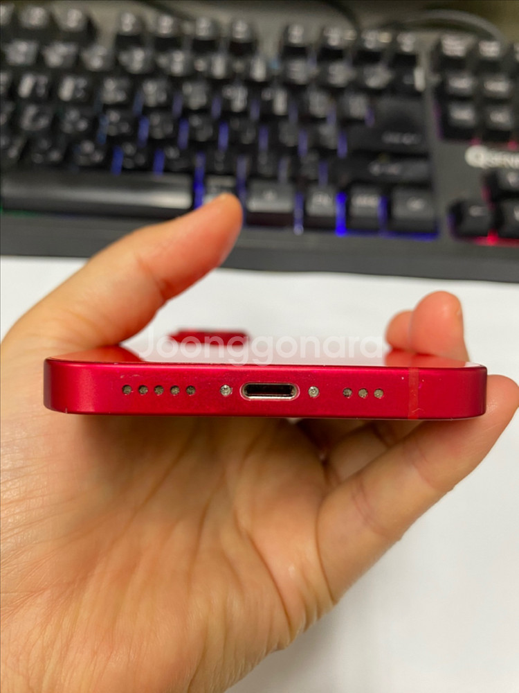 아이폰14 레드 AA급 256GB 무잔상--4