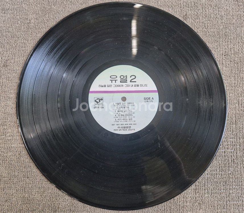 유열 2집 LP판--2