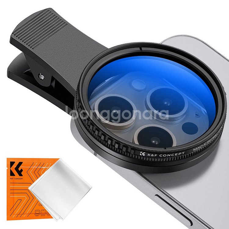 KnF 스마트폰 홀더클립+52mm CPL 필터 2676--1