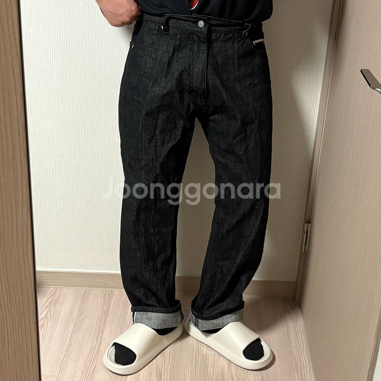 정품 유니폼브릿지 와이드 셀비지 데님팬츠 청바지 34--0