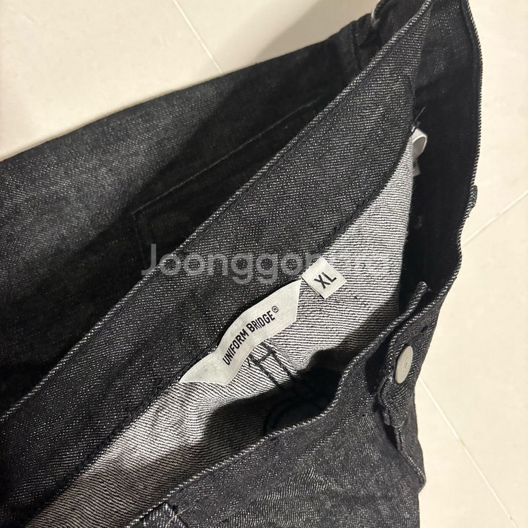 정품 유니폼브릿지 와이드 셀비지 데님팬츠 청바지 34--8