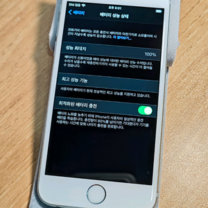 아이폰 6s 32기가 실버 새배터리 100