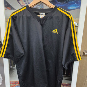 아디다스 올드스쿨 백로고 삼선 져지반팔 L xl