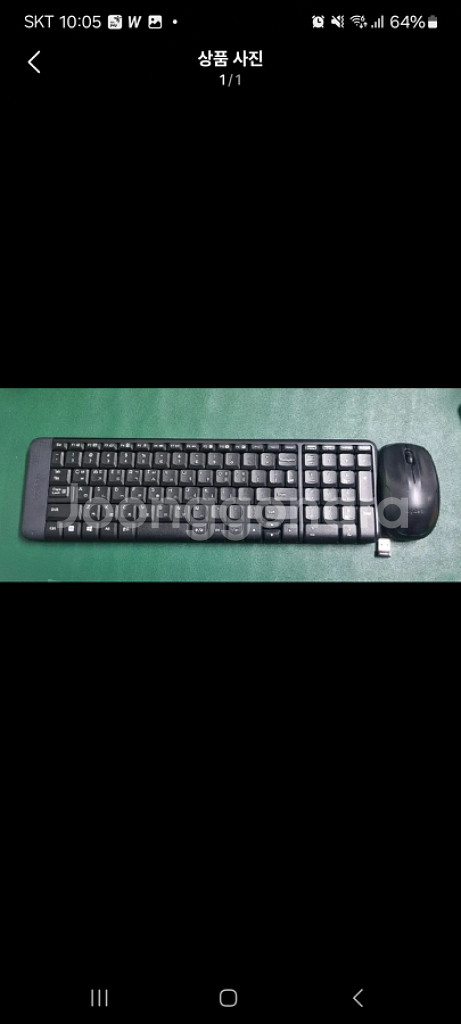 로지텍 K220 M150 무선 키보드마우스 셋트팝니다.--0