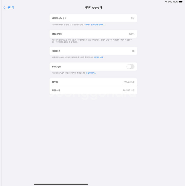 아이패드 에어 6세대 M2 13인치 128G 블루--3
