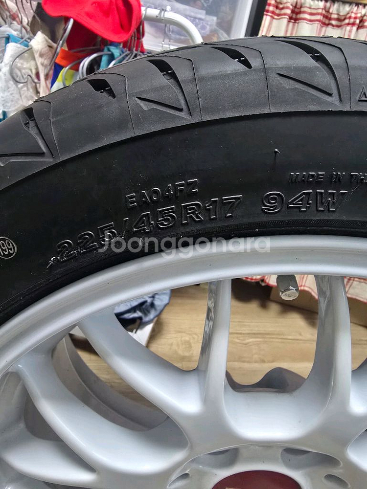 bbs rg-r(rg718) 17인치 휠타 팝니다--4