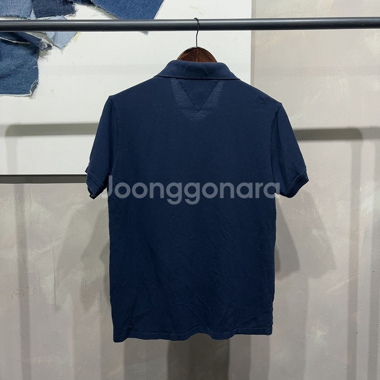 (90) 타미힐피거 캐주얼 커스텀핏 반팔 카라티--1