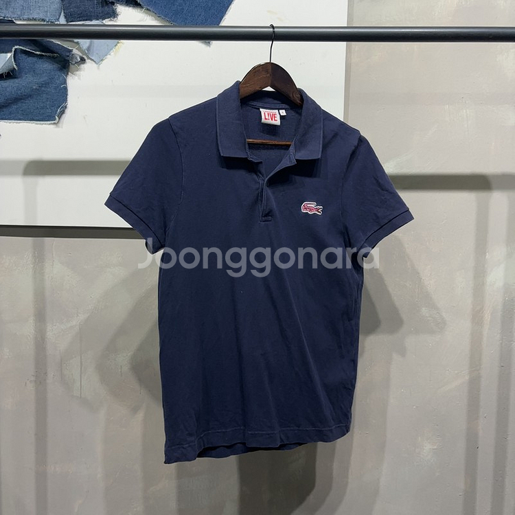 (100) 라코스테 여성 캐주얼 클래식 자수 반팔카라티--0