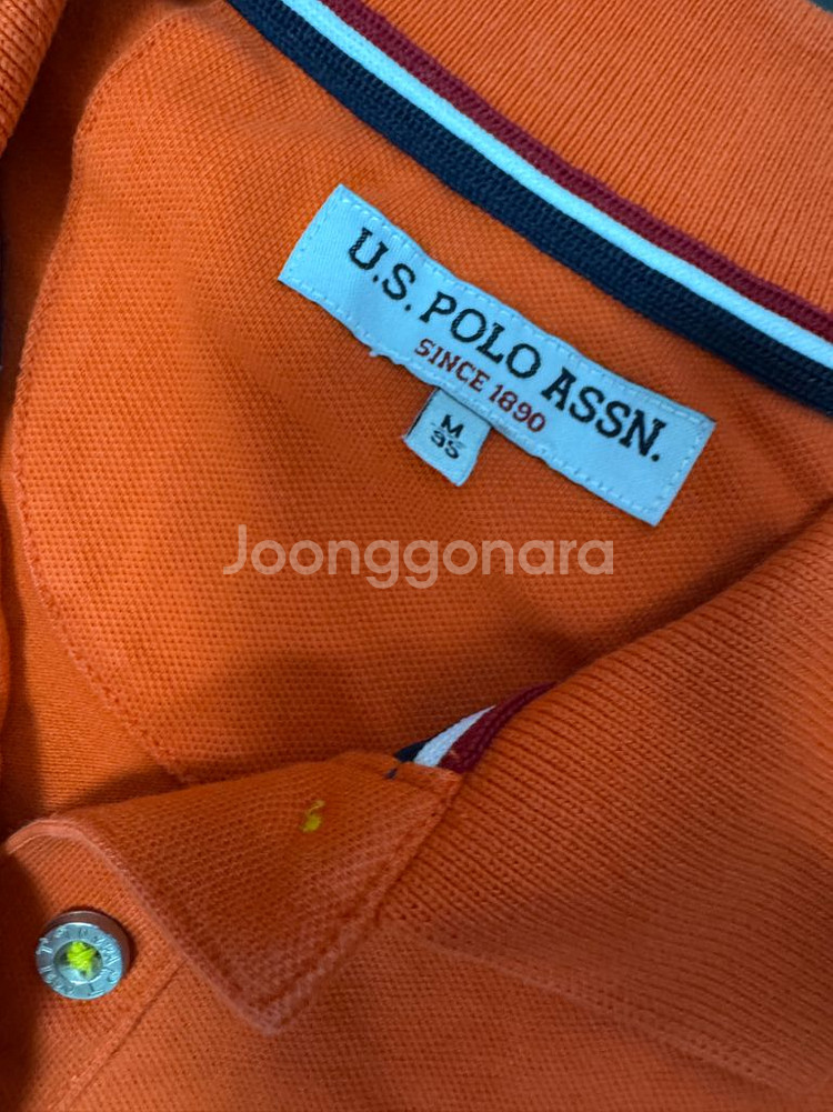 여성 US 폴로 반팔 카라 티셔츠--2