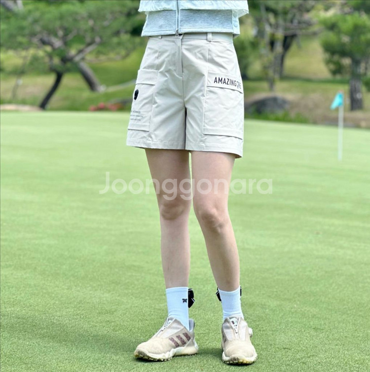 어메이징크리 여성 테크 카고 유틸리티 쇼츠 팬츠--4