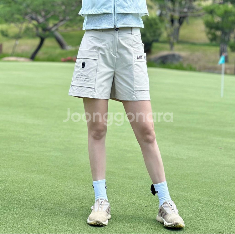 어메이징크리 여성 테크 카고 유틸리티 쇼츠 팬츠--9