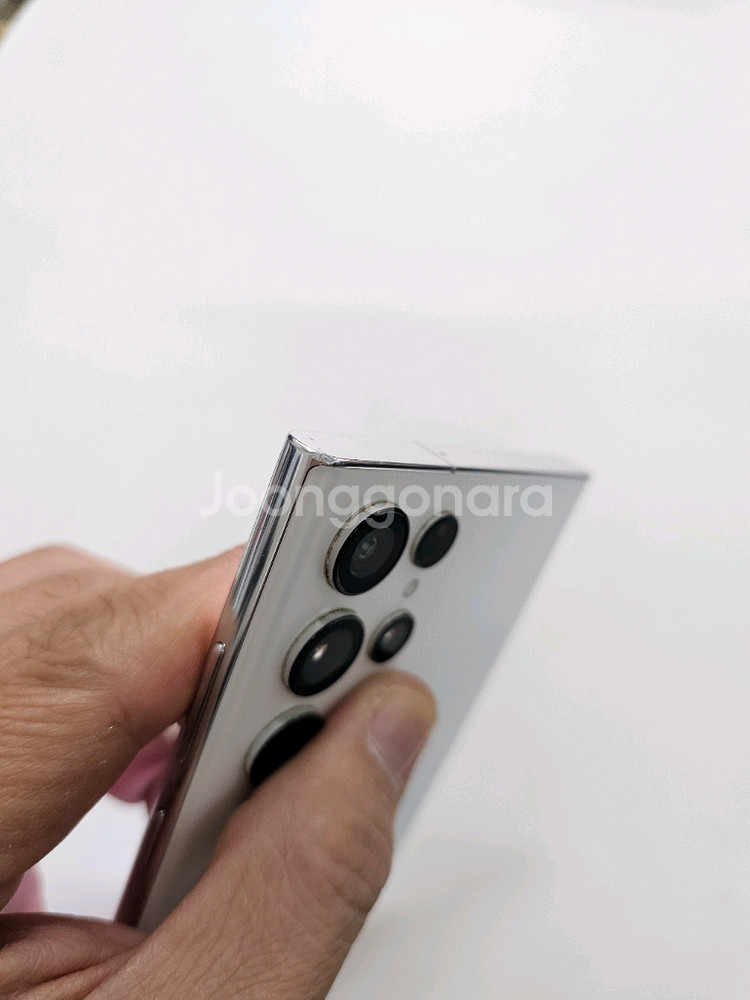 갤럭시 S22울트라 크림 256GB 무잔상--9