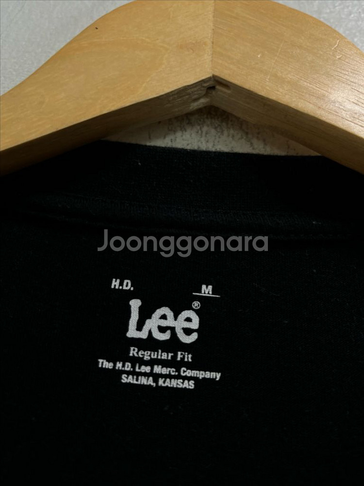 95-100 Lee 빅로고 프린팅 루즈핏 반팔티--3