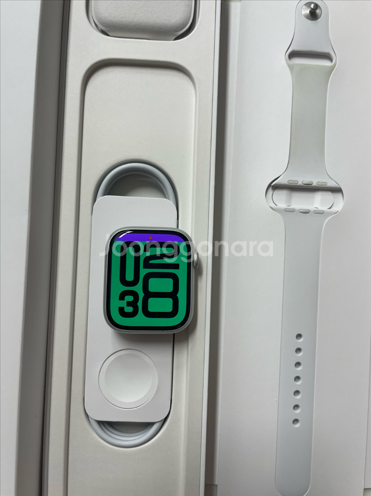 애플워치8 45mm 실버 S급--0