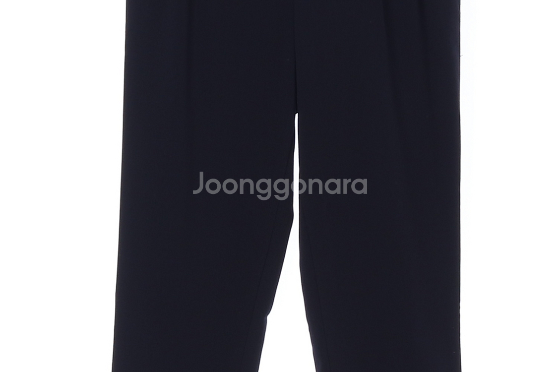 [S]라이브포에버 뒷밴딩 투핀턱 집업 슬랙스 팬츠 바지--2