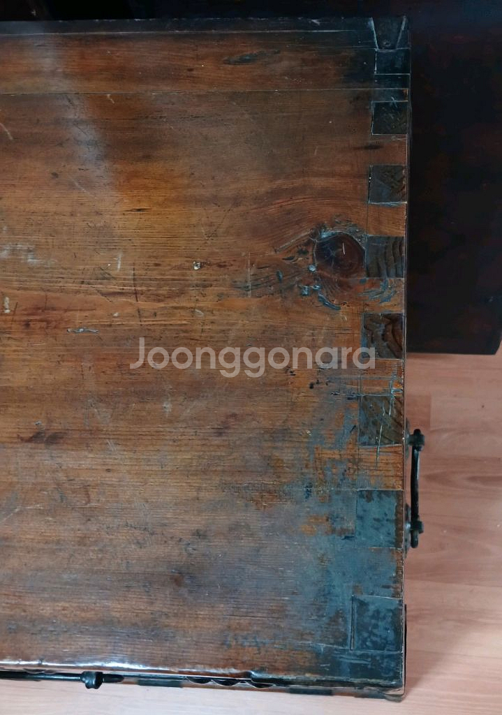 골동품 앤틱 인테리어 전통 고가구 철장석 반닫이 장식장--2