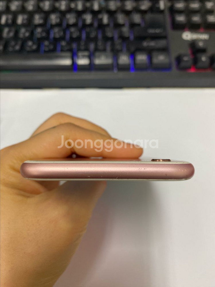 아이폰6S 로즈골드 액정파손 기능정상 카메라용추천--4