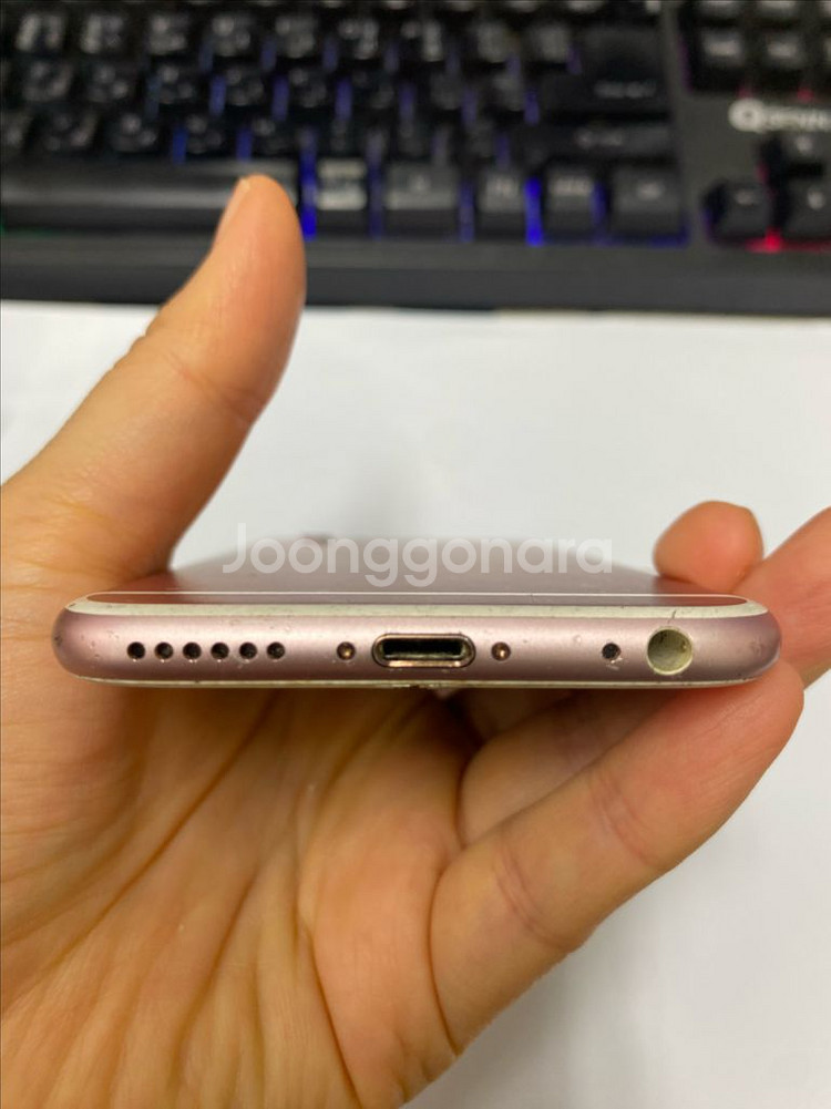 아이폰6S 로즈골드 액정파손 기능정상 카메라용추천--7