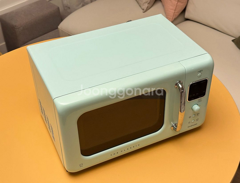 대우 더클래식 전자레인지 민트색 20L 레트로--1