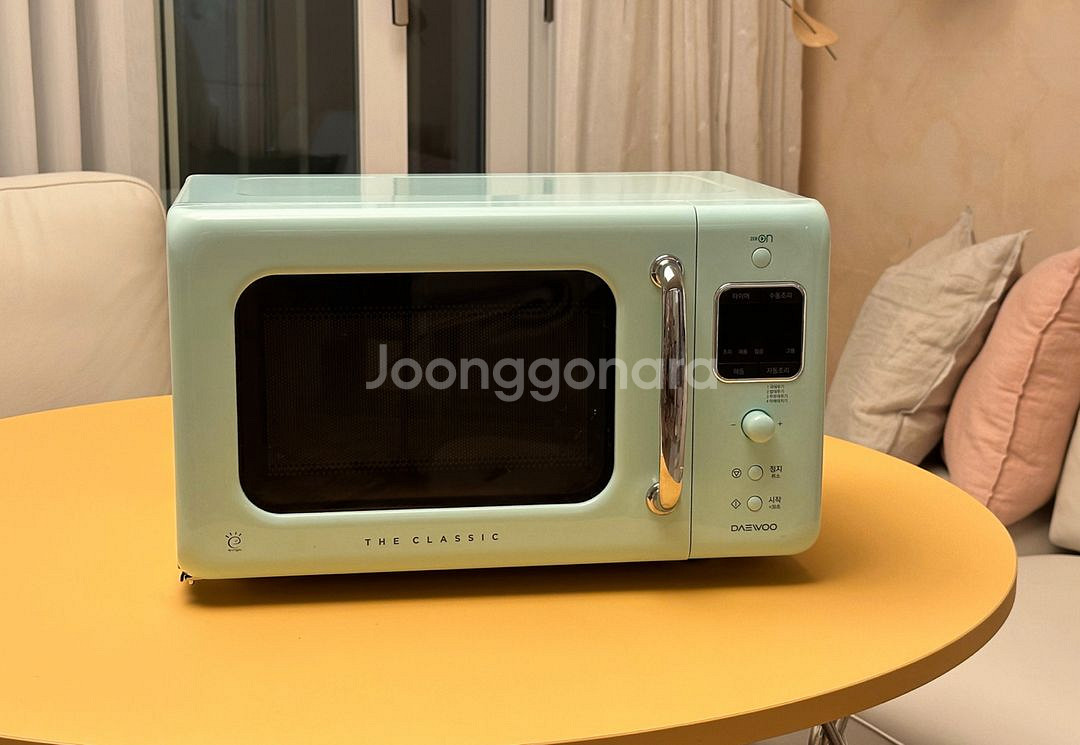 대우 더클래식 전자레인지 민트색 20L 레트로--0