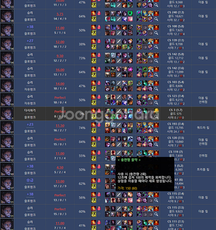 C1출신 롤 리그오브레전드 개인 대리 듀오 맡김 최저가--0