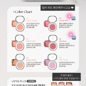 치페 블러셔 1호 2호 3호 4호