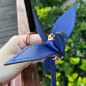 가죽 학 키링 DIY 새상품
