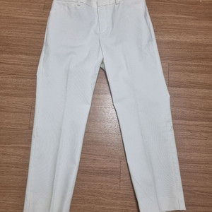 새것 유니클로 흰색 면 폴리에스터 바지 uniqlo