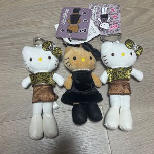 롱다리 키티인형 키티 호피 블랙 검정 드레스 인형