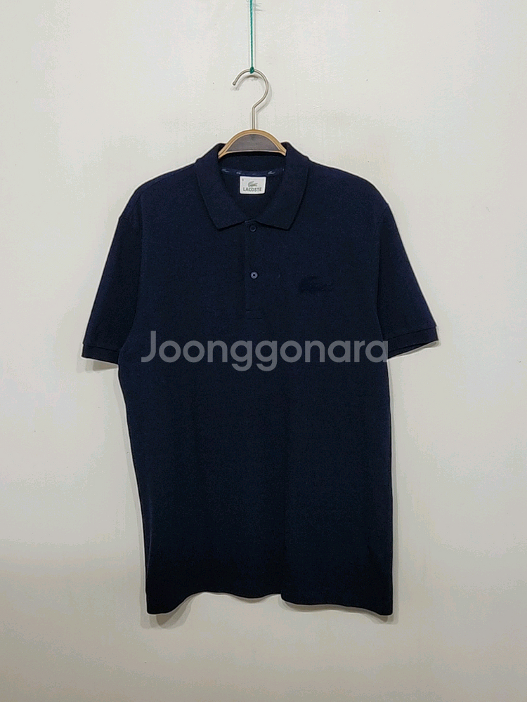 (M) 라코스테 반팔 카라티 네이비 PK 폴로 티셔츠--0