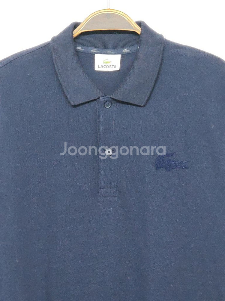 (M) 라코스테 반팔 카라티 네이비 PK 폴로 티셔츠--1