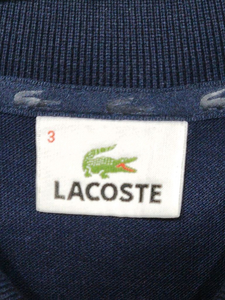 (M) 라코스테 반팔 카라티 네이비 PK 폴로 티셔츠--2