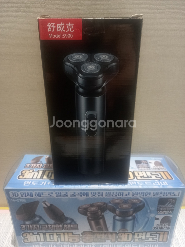 정품)SHAVER S900 3in1다기능3D면도기미개봉--0