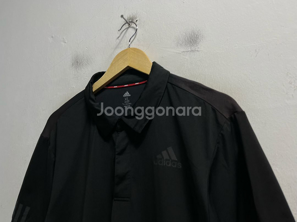 105 아디다스 골프 기능성 스판 반팔 카라티--1