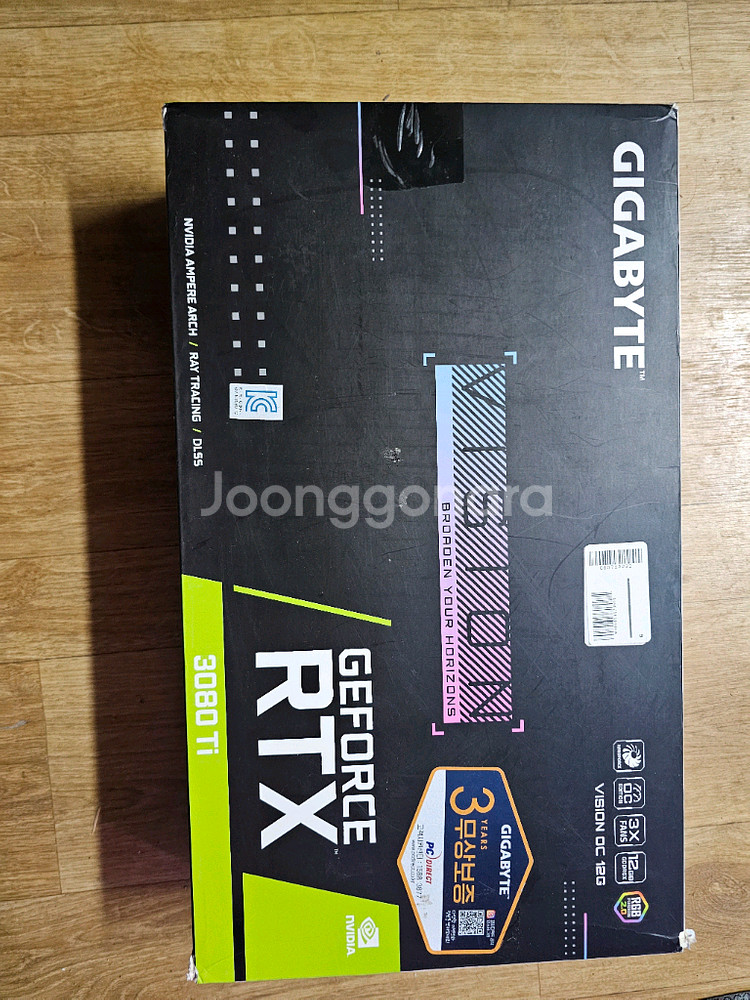 기가바이트 rtx3080ti vision oc 풀박--3