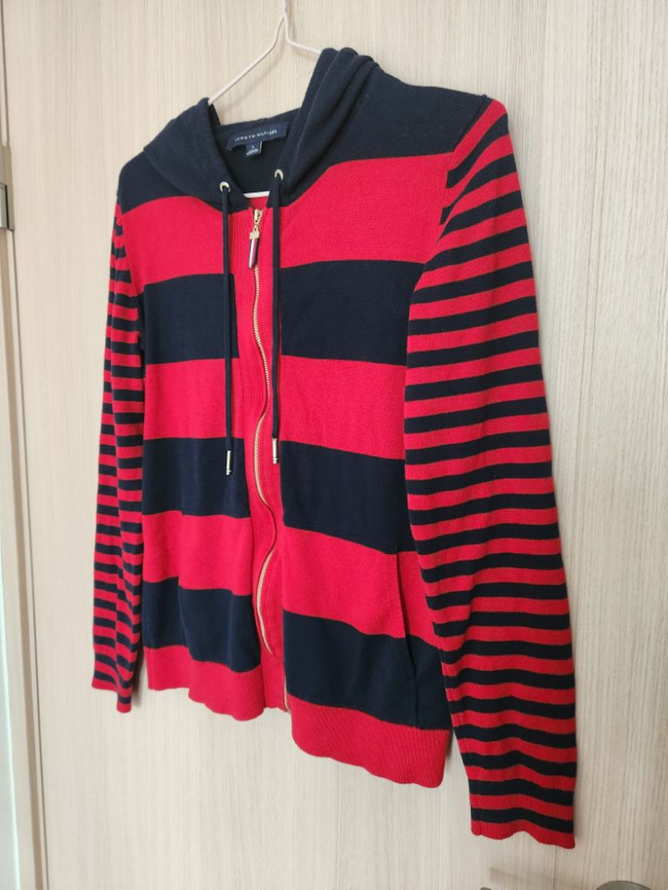 타미힐피거 후드집업점퍼 단가라니트가디건 이미지