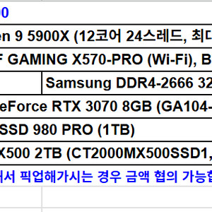 [고사양PC/급처] 편집용 고사양 조립PC 판매합니다.
