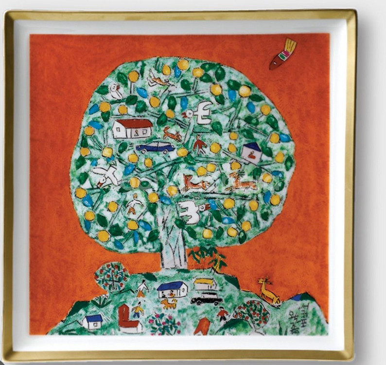 이왈종도자가. 너비 28센티--0