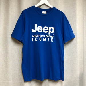 Jeep 지프 아이코닉 로고 반팔티 블루 (M)