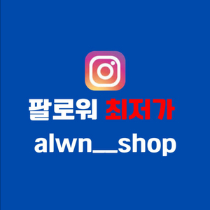 인스타 팔로워 최저가 alwn__shop