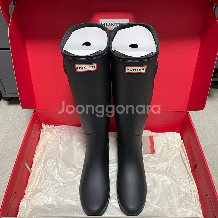 [US8W 250] 헌터 오리지널 리파인드 톨 레인부츠--4