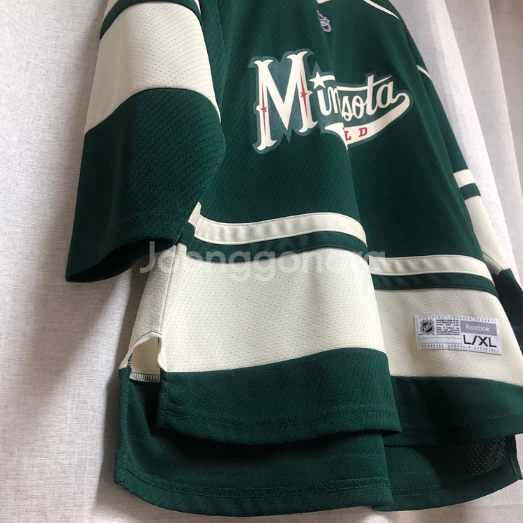 리복 NHL 미네소타 와일드 공식 하키 저지--2