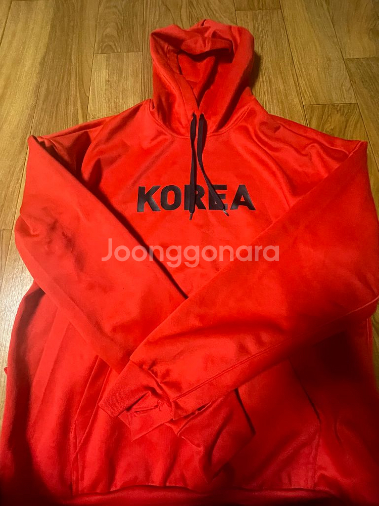 KOREA 나이키 후드티 레드--1