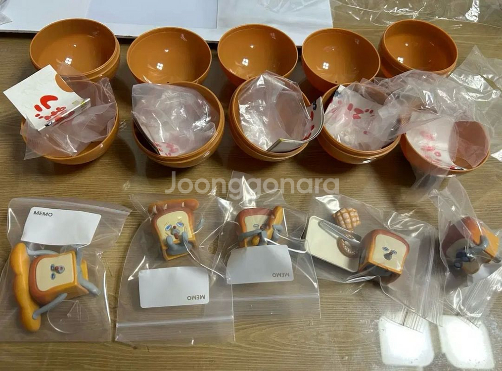 빵도둑 피규어 1-5탄 전 종 시크릿 포함--0