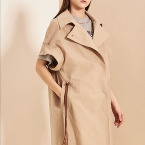 한섬 랑방컬렉션 LANVIN 롤업 린넨 베스트 자켓