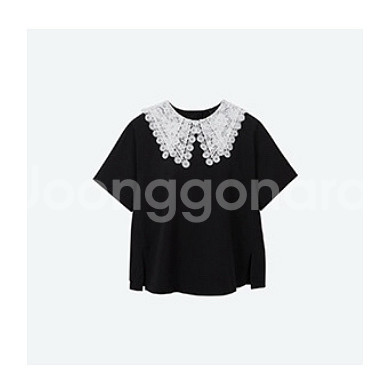 오즈세컨 레이스 칼라 티셔츠 [택포]--5