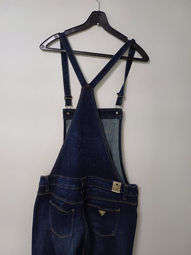 여성 게스 데님 멜빵바지 (새상품급.사방스판28)--8